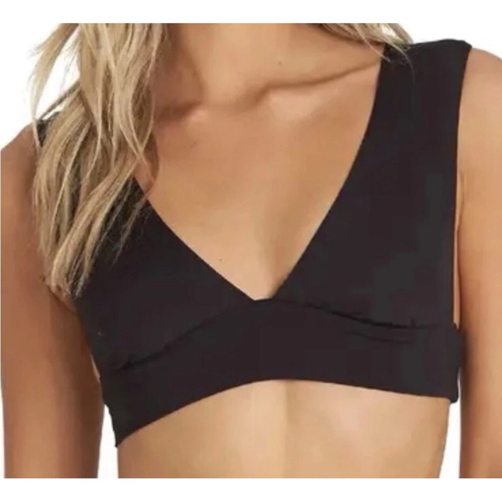 Billabong Black V-Neck Bikini Top